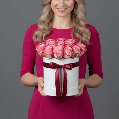 Send roses in a box to Russia