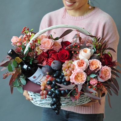 Flower basket to Russia