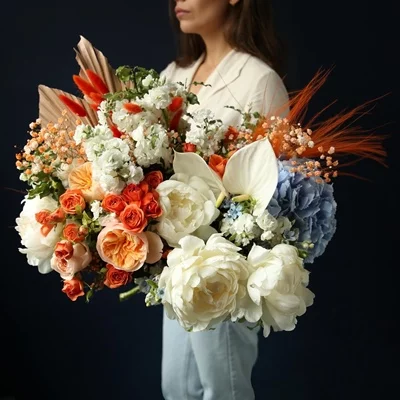 Luxury flowers to Moscow