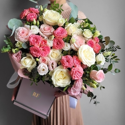 Flowers in a box Moscow