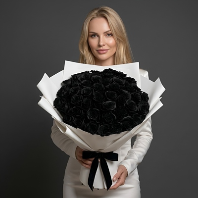 Black roses delivery Moscow